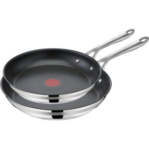 Tefal Pfannen-Set »Jamie Oliver Cook Smart« Edelstahl Set, Pfannen 24/28 cm, 2 Stk. tlg. Antihaftversiegelung, Induktion, Thermo-Signal, spülmaschinenfest
